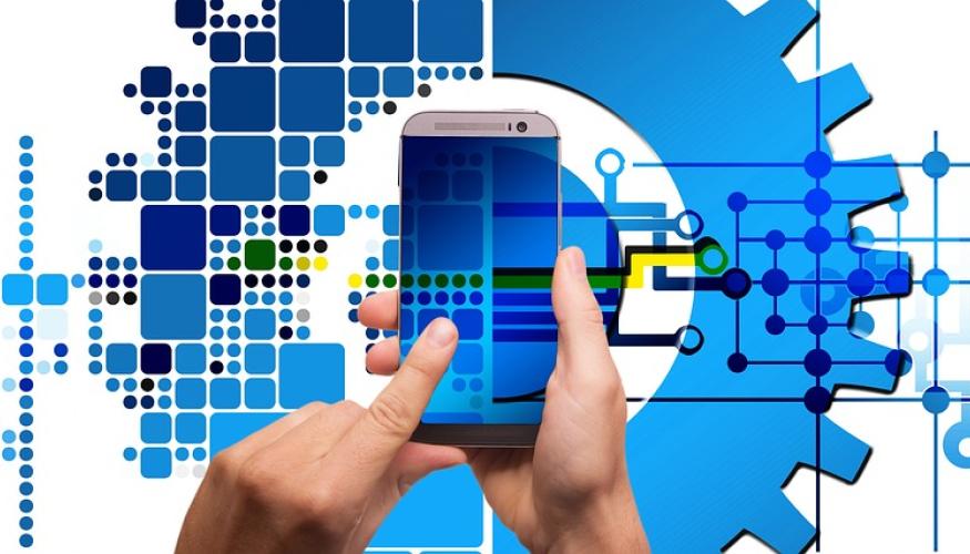 Kuvassa tietoyhteyksiä kuvaava 